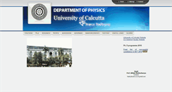 Desktop Screenshot of physics-caluniv.in