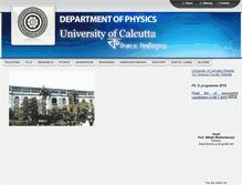 Tablet Screenshot of physics-caluniv.in